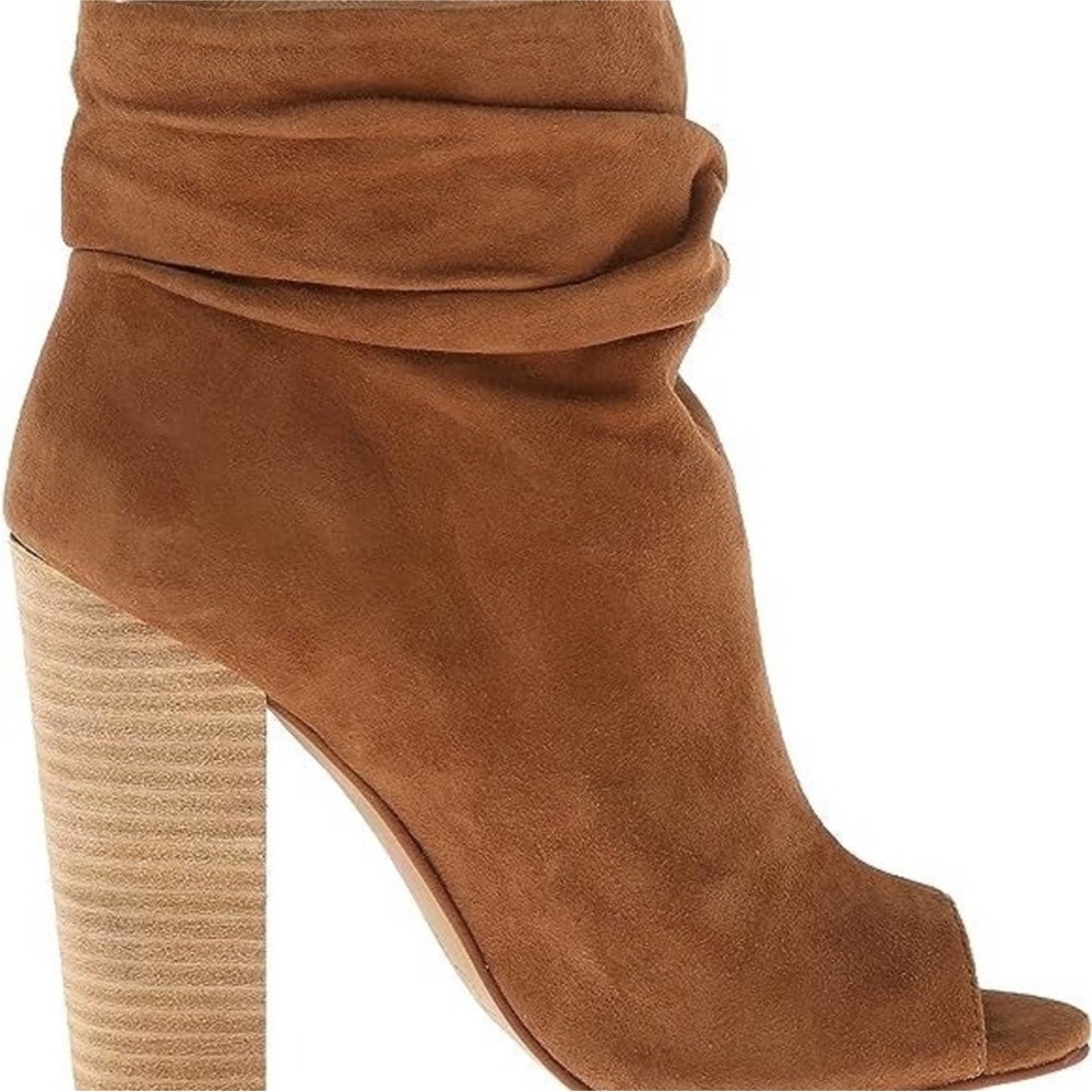 Kristin Cavallari Chinese Laundry Leather Laurel Peep Toe Booties